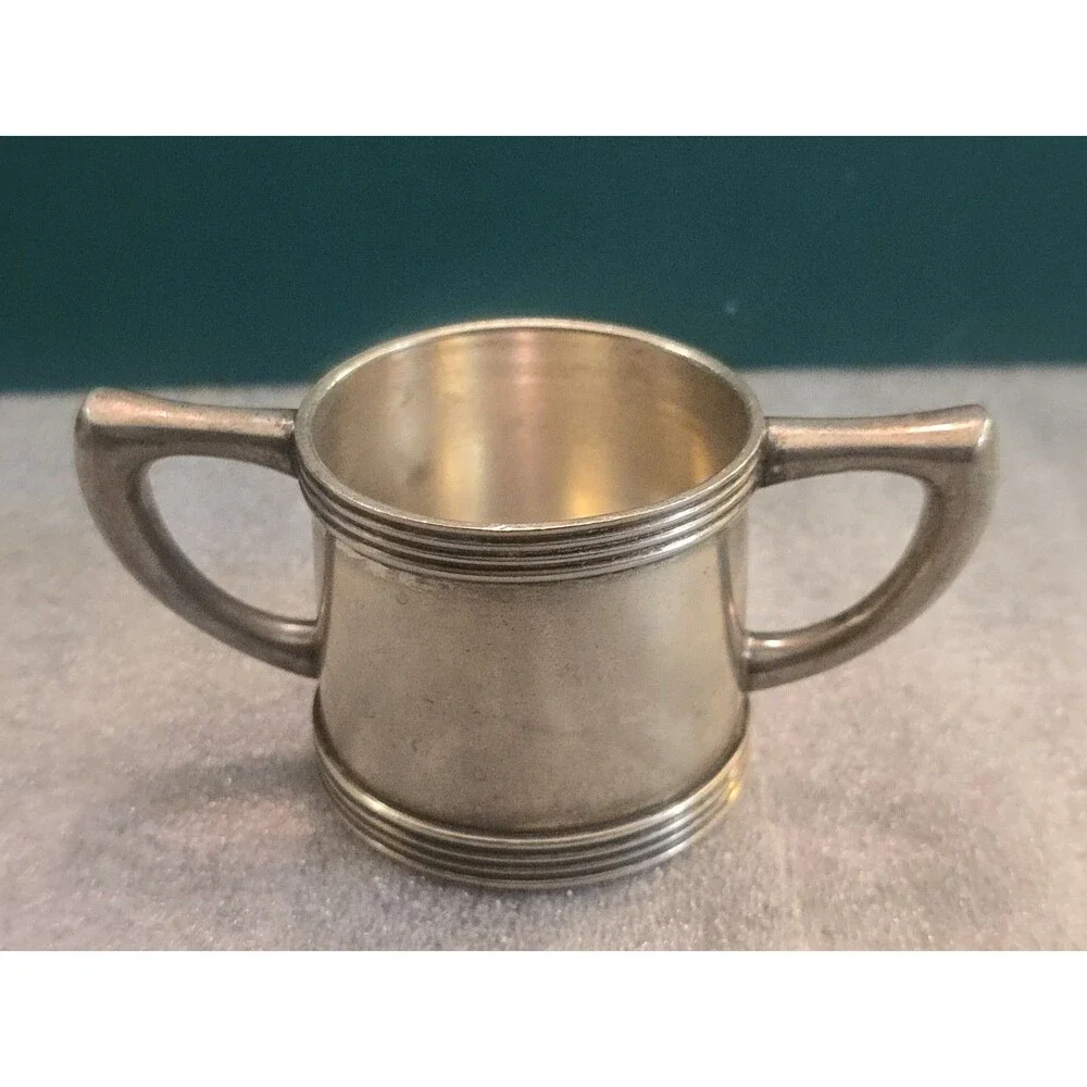 Benedict Indestructo Silver Soldered Sugar Bowl & Creamer PSH EPNS #1235 1239